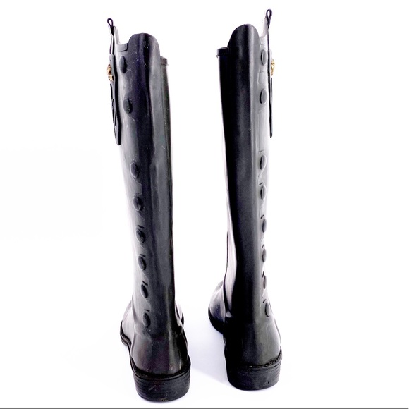 Sam Edelman Wellies Rain Boots Olive Equestrian 6M - Picture 3 of 9